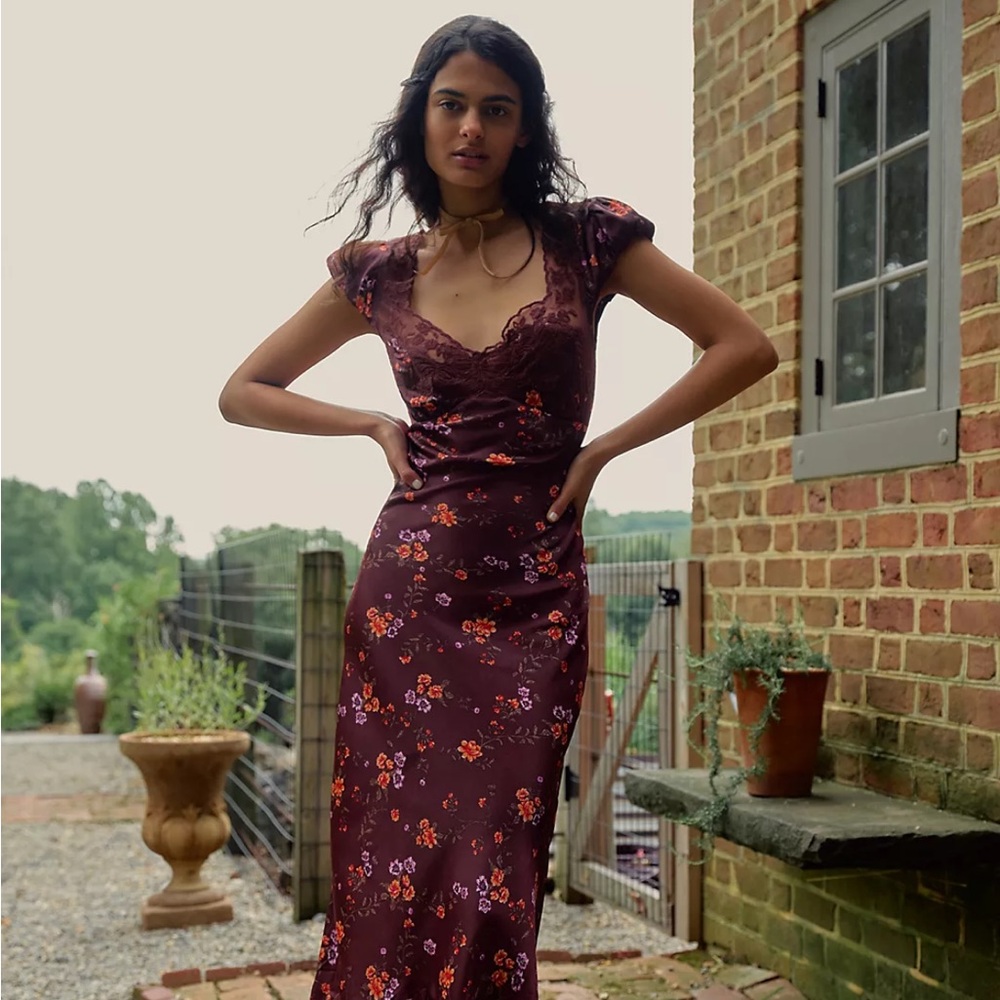 Free People Butterfly Babe Maxi Dress Small